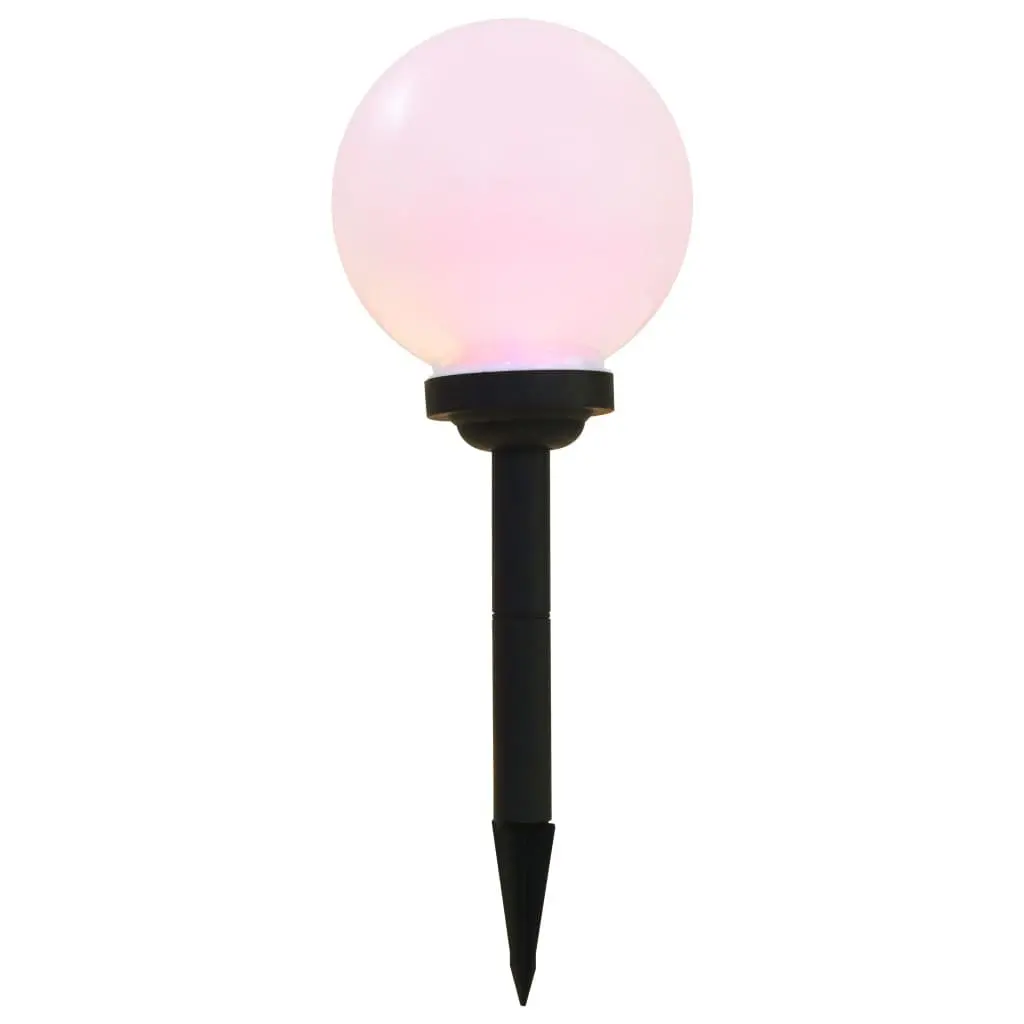 Outdoor Solar Lamps 3 pcs LED Spherical 20cm RGB Colour Change Garden Lighting