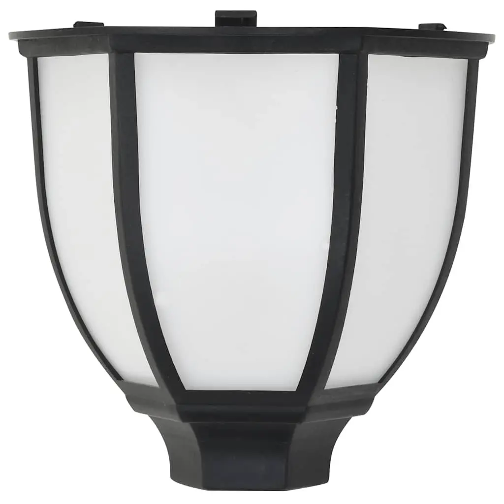 Outdoor Solar LED Lamps 3 Pack Black Garden Patio Pathway Decorative Lighting