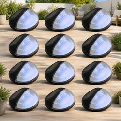 Reliable Solar Wall Lights - 12 Pack for Outdoor Use