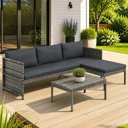 Comfortable and Practical 3 Piece Outdoor Lounge Set