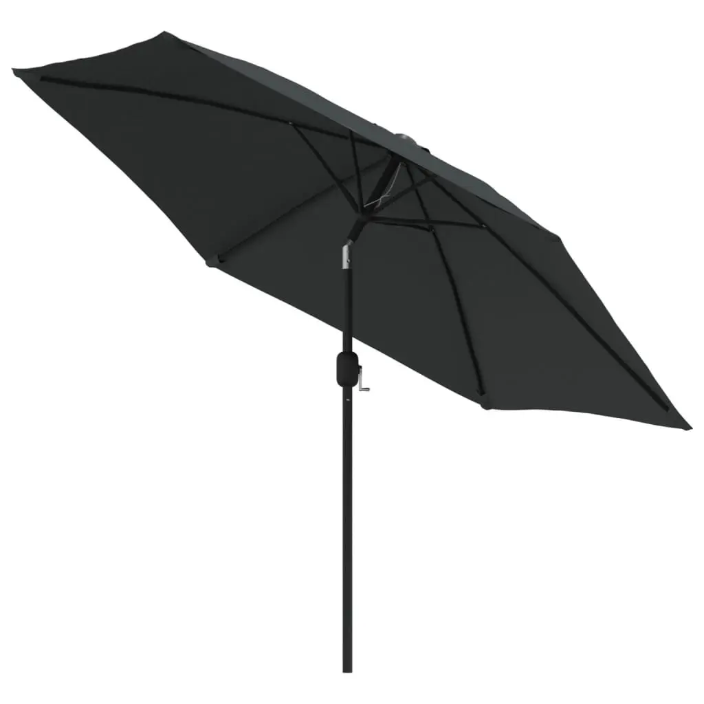 Garden Parasol UV Protective 300cm Tilt Crank Anthracite Shade