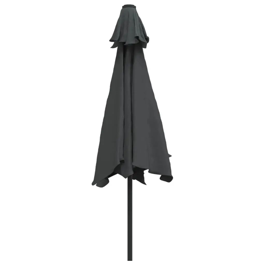 Garden Parasol UV Protective 300cm Tilt Crank Anthracite Shade