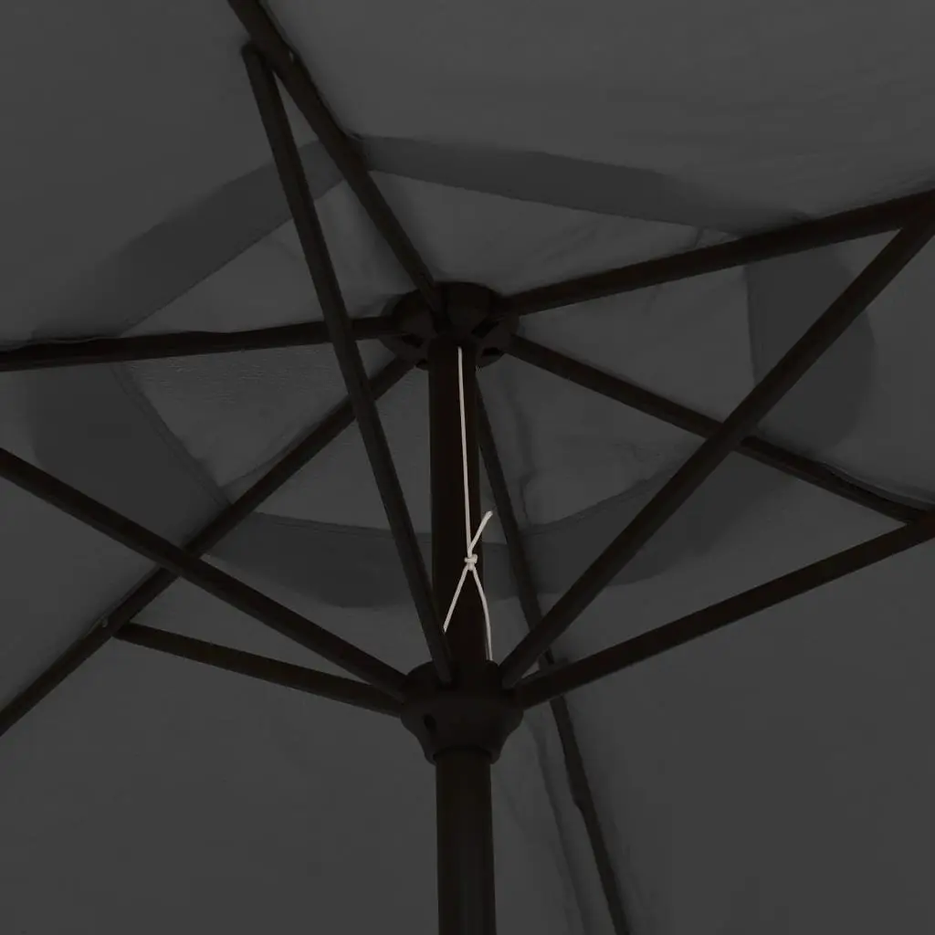 Garden Parasol UV Protective 300cm Tilt Crank Anthracite Shade