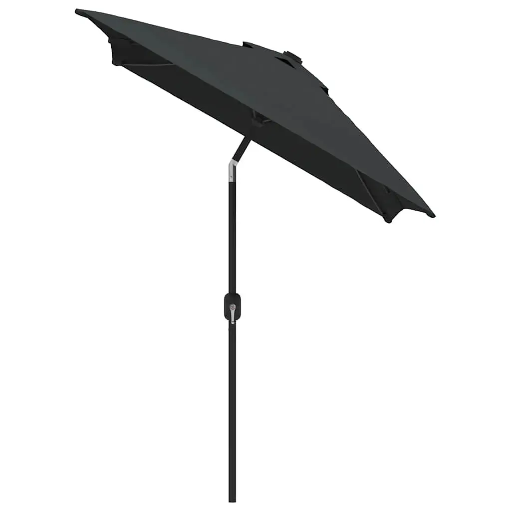 Garden Parasol Outdoor Umbrella Shade 300 x 200 cm Anthracite