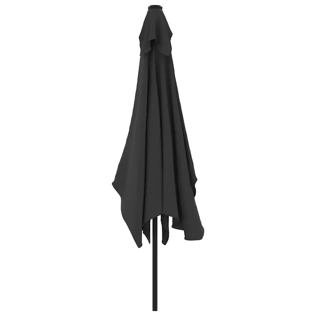 Garden Parasol Outdoor Umbrella Shade 300 x 200 cm Anthracite