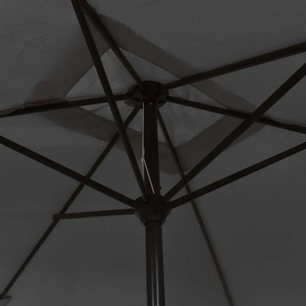 Garden Parasol Outdoor Umbrella Shade 300 x 200 cm Anthracite