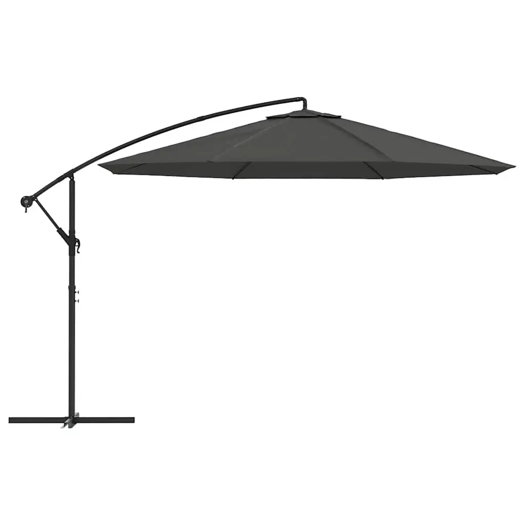Cantilever Garden Parasol UV Protection 350 cm Anthracite