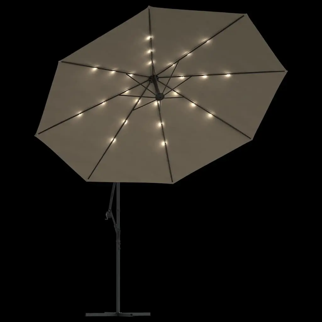 Cantilever Garden Parasol Outdoor Shade 350cm Taupe