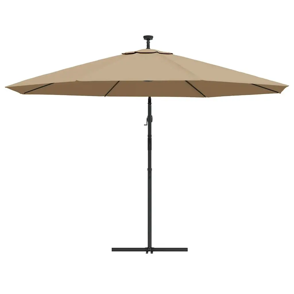 Cantilever Garden Parasol Outdoor Shade 350cm Taupe