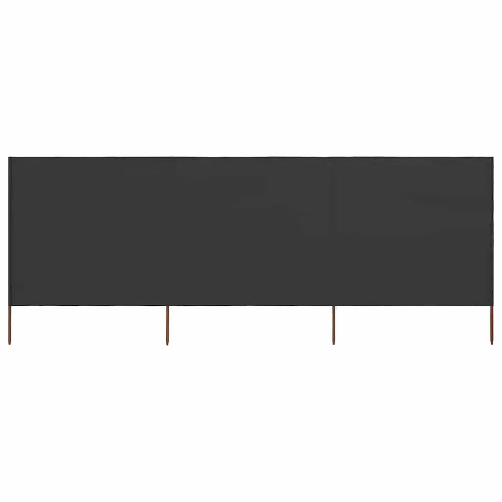 Folding Wind Screen 3-Panel Outdoor Shelter 400x120 cm Anthracite
