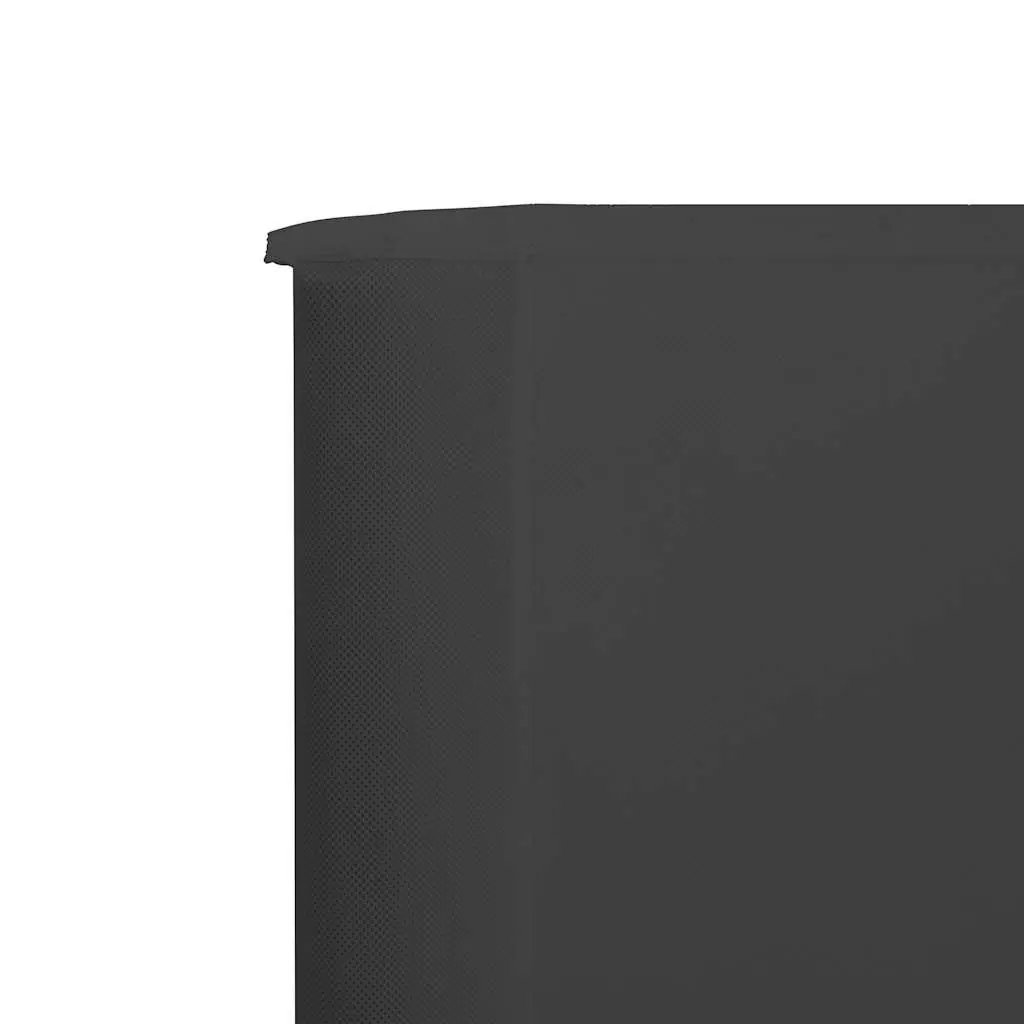 Folding Wind Screen 3-Panel Outdoor Shelter 400x120 cm Anthracite