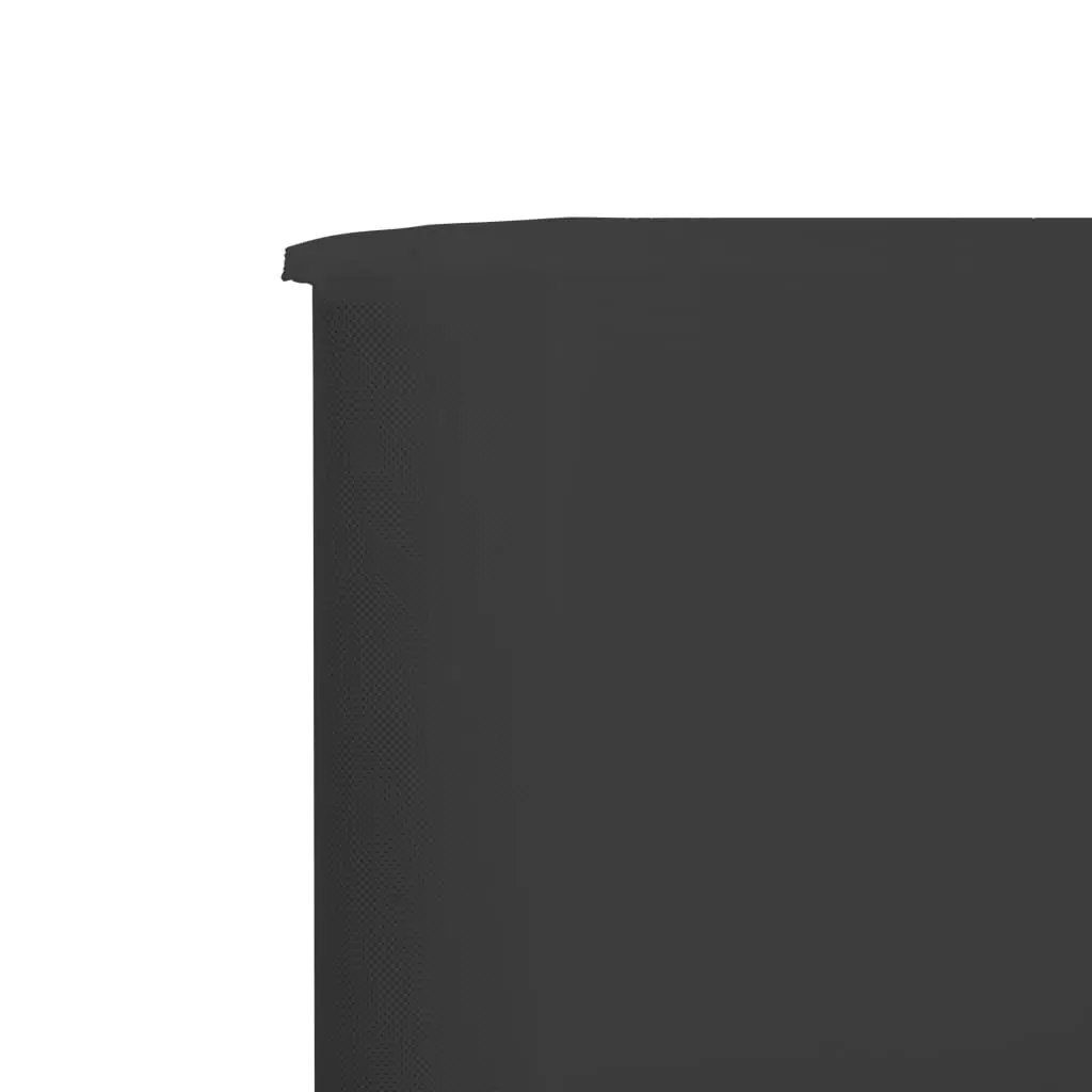 6-Panel Folding Wind Screen Outdoor Garden Shelter 800x80cm Grey