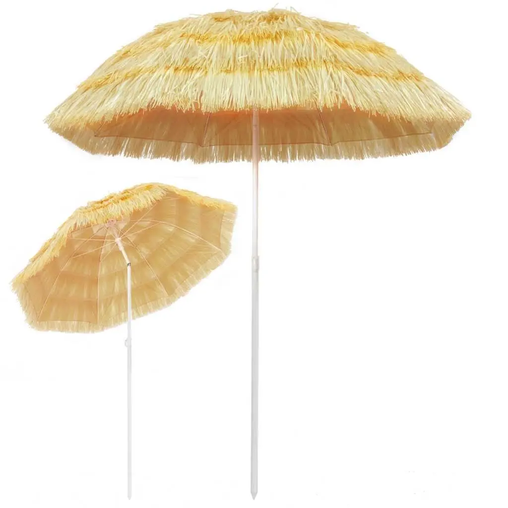Beach Parasol Outdoor Sunshade 180cm Brown