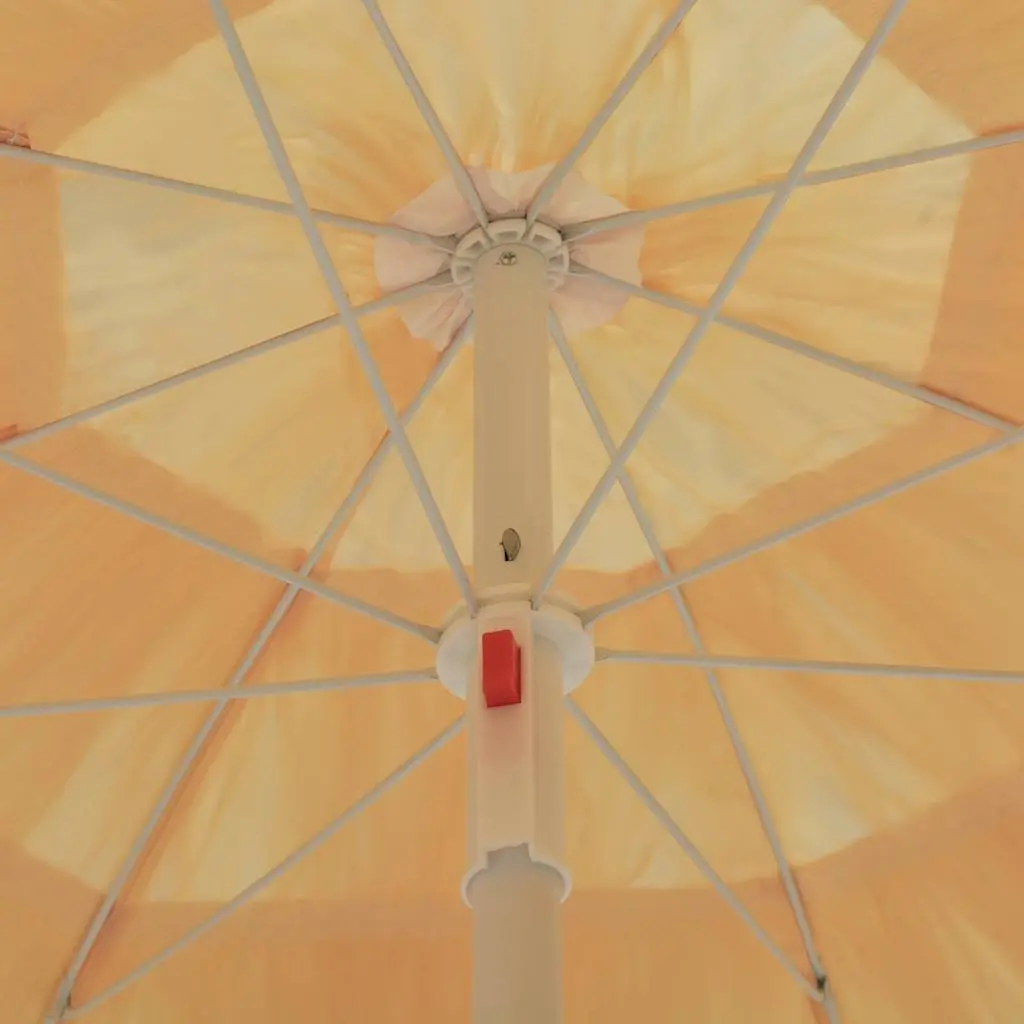 Beach Parasol Outdoor Sunshade 180cm Brown