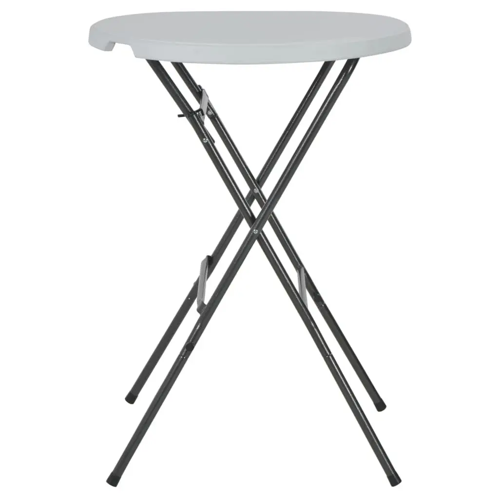 Folding Bar Table White 80x110cm Outdoor Furniture Weather-Resistant Tabletop
