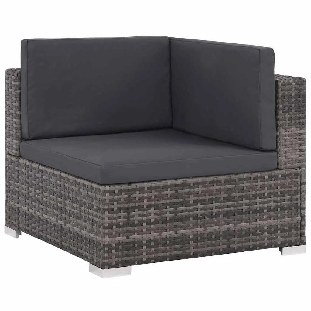 7 Piece Outdoor Garden Lounge Furniture Set Poly Rattan Sofa Patio Sectional