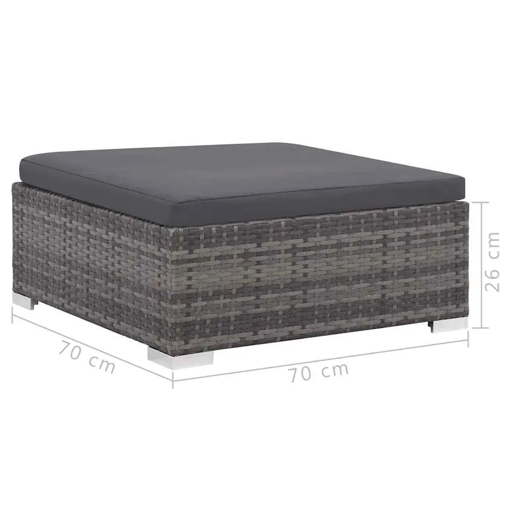 7 Piece Outdoor Garden Lounge Furniture Set Poly Rattan Sofa Patio Sectional