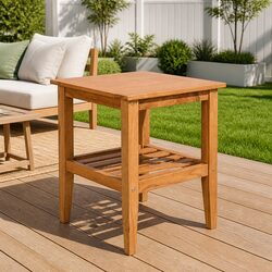 Reassuringly Durable Teak Coffee Table 40x40x50 cm