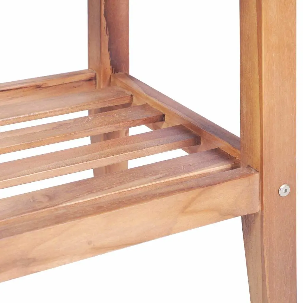 Coffee Table 40x40x50 cm Square Teak Wood Indoor Outdoor Accent Side Table
