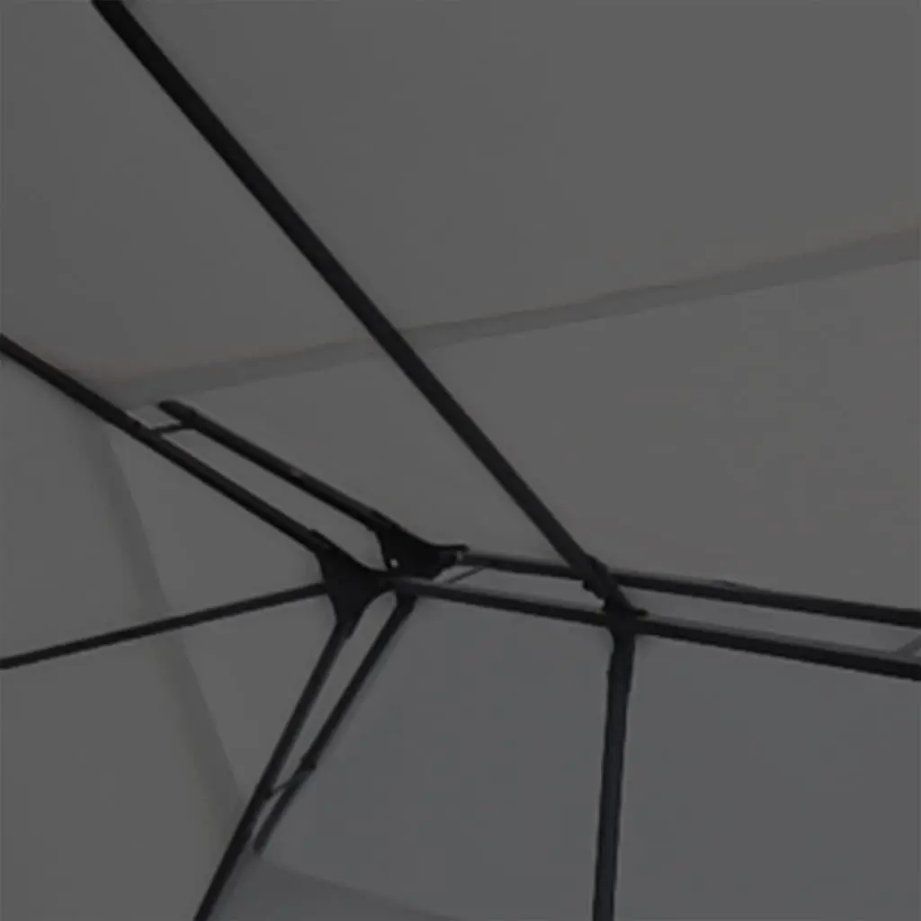 Gazebo Canopy Outdoor Shade Structure 300x400 cm Anthracite Vented Roof