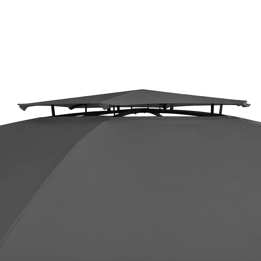Hexagonal Garden Gazebo Pavilion Tent Outdoor Canopy Sunshade 360 x 265 cm Anthracite