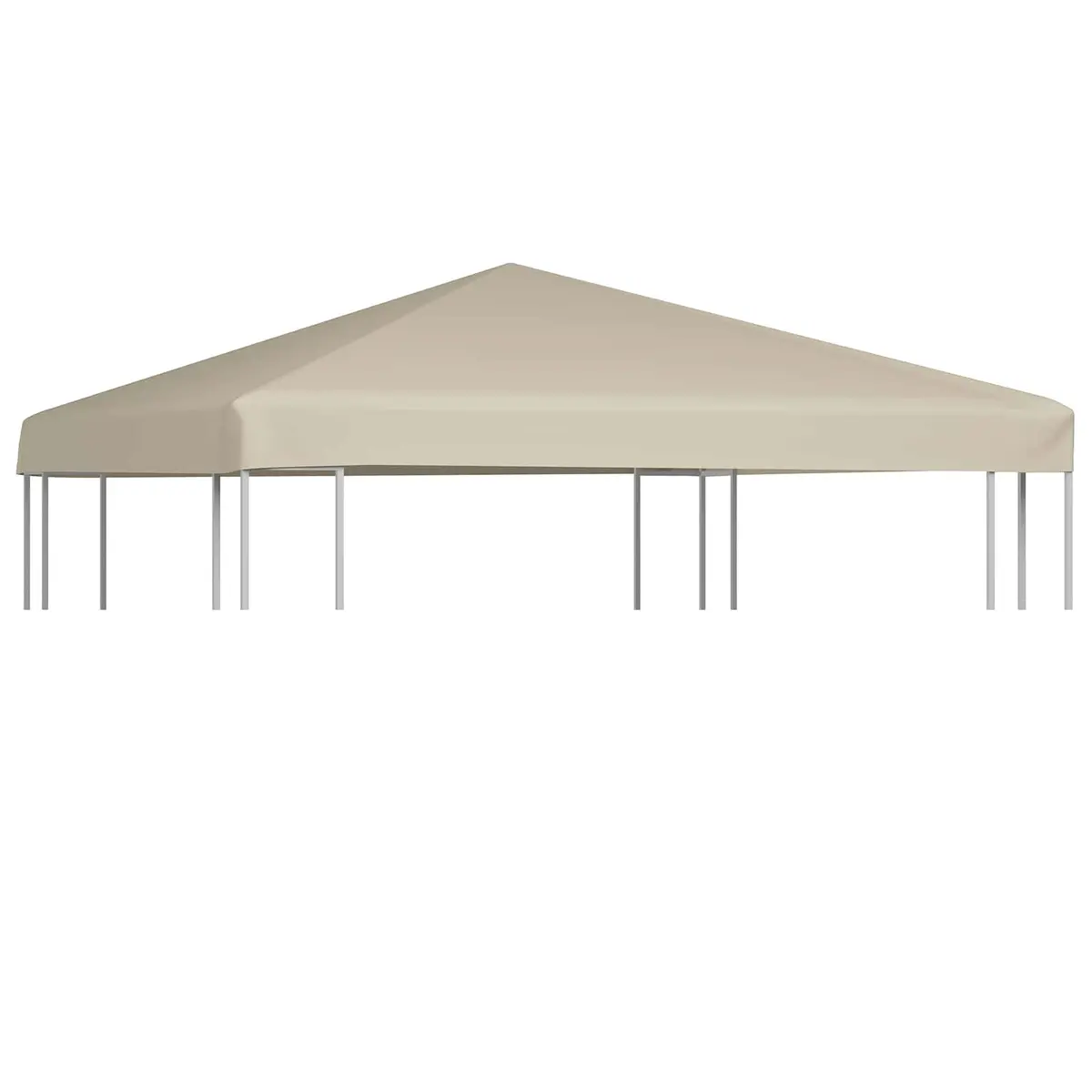 Gazebo Top Cover Replacement Sunshade 3x3 m Beige Outdoor Canopy