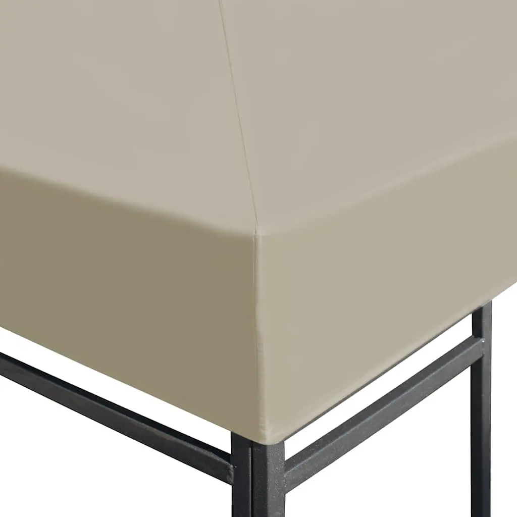 Gazebo Top Cover Replacement Canopy 4x3 m Beige