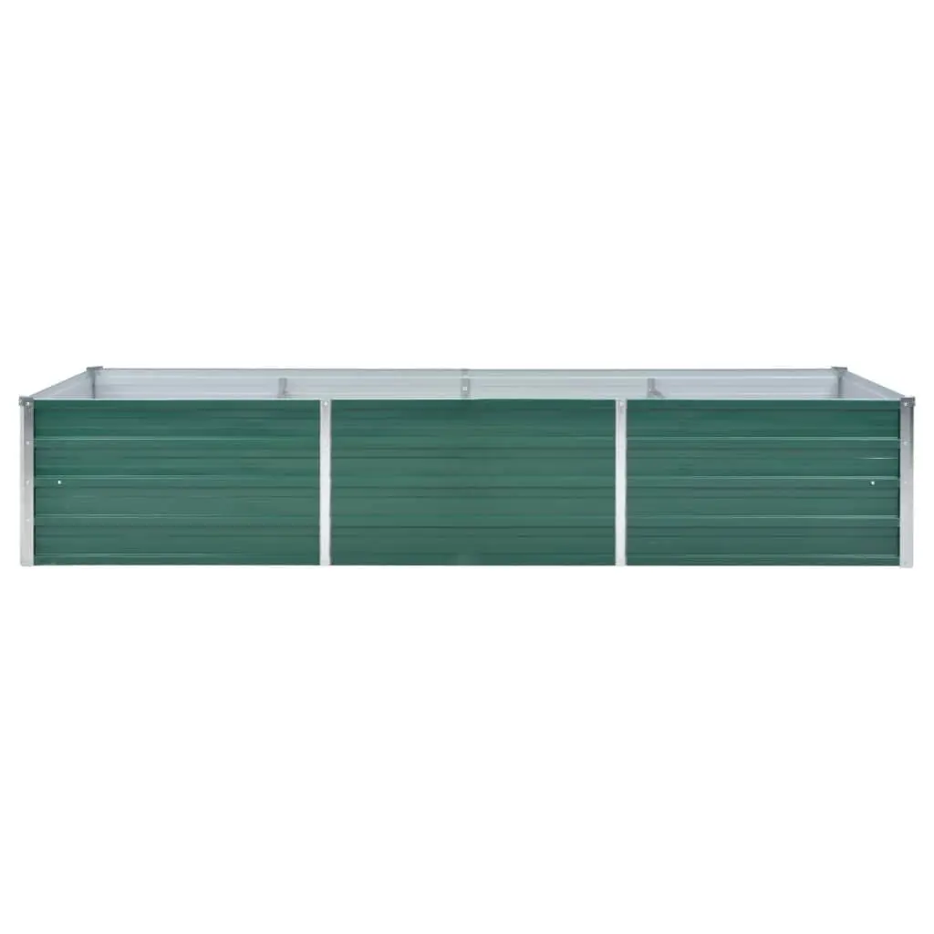 Raised Garden Bed Planter Box Outdoor Vegetables Herbs Flowers 240L x 80W x 45H cm Green Galvanised Steel