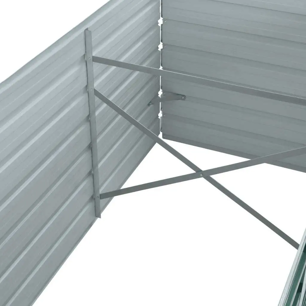 Raised Garden Bed Planter Box Outdoor Vegetables Herbs Flowers 240L x 80W x 45H cm Green Galvanised Steel