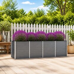 Raised Garden Bed Planter Box Outdoor Vegetables Herbs Flowers Deep Wide Large