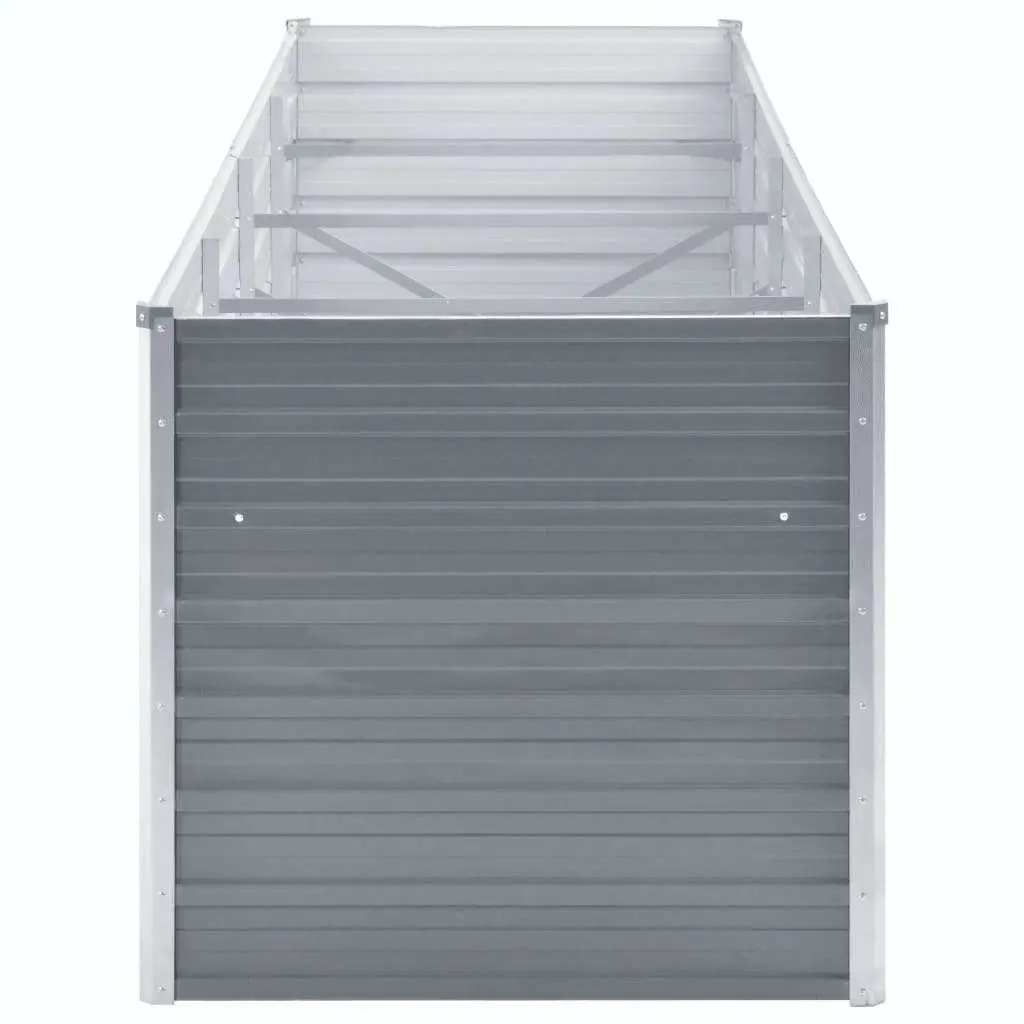 Raised Garden Bed Planter Box Outdoor Vegetables Herbs Flowers Deep Wide Grey
