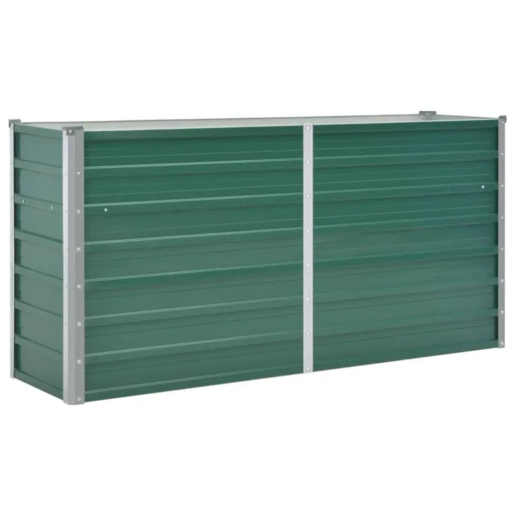Raised Garden Bed Outdoor Planter Box for Vegetables Flowers Herbs 160 x 40 x 77 cm Green