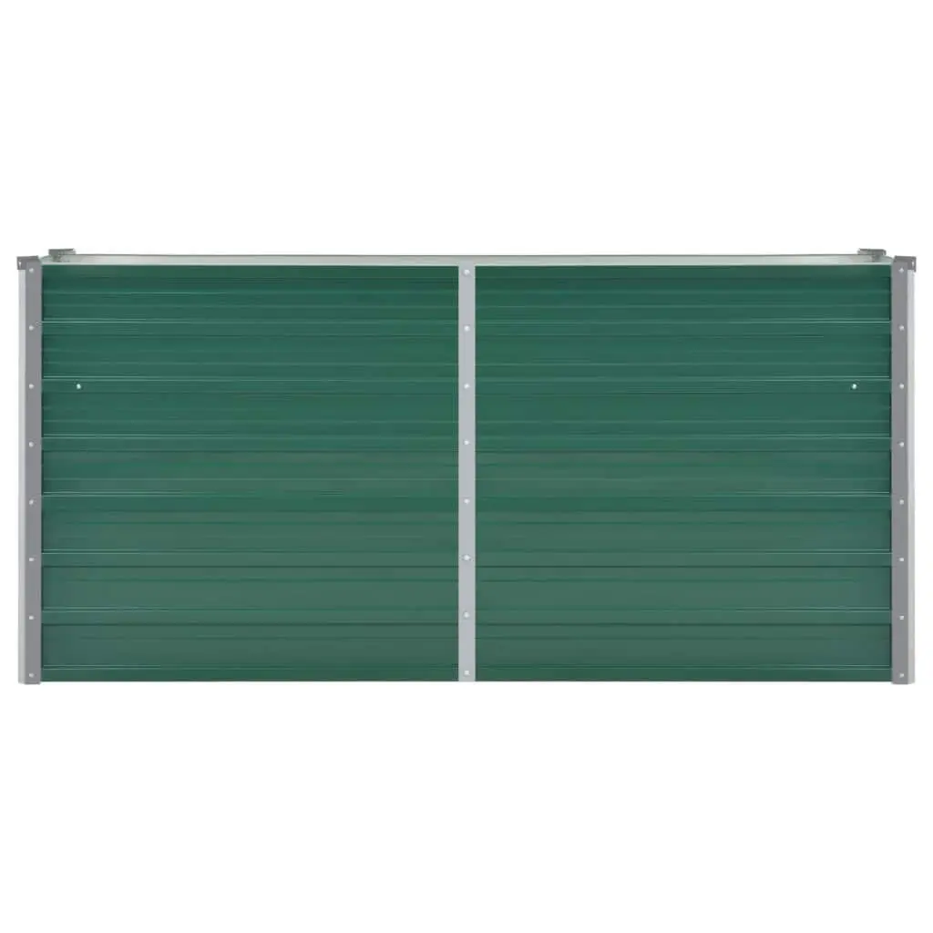 Raised Garden Bed Outdoor Planter Box for Vegetables Flowers Herbs 160 x 40 x 77 cm Green