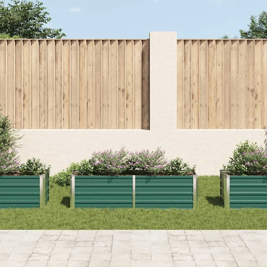 Raised Garden Bed Planter Box Outdoor Vegetables Flowers Herbs 160 x 40 x 45 cm Green