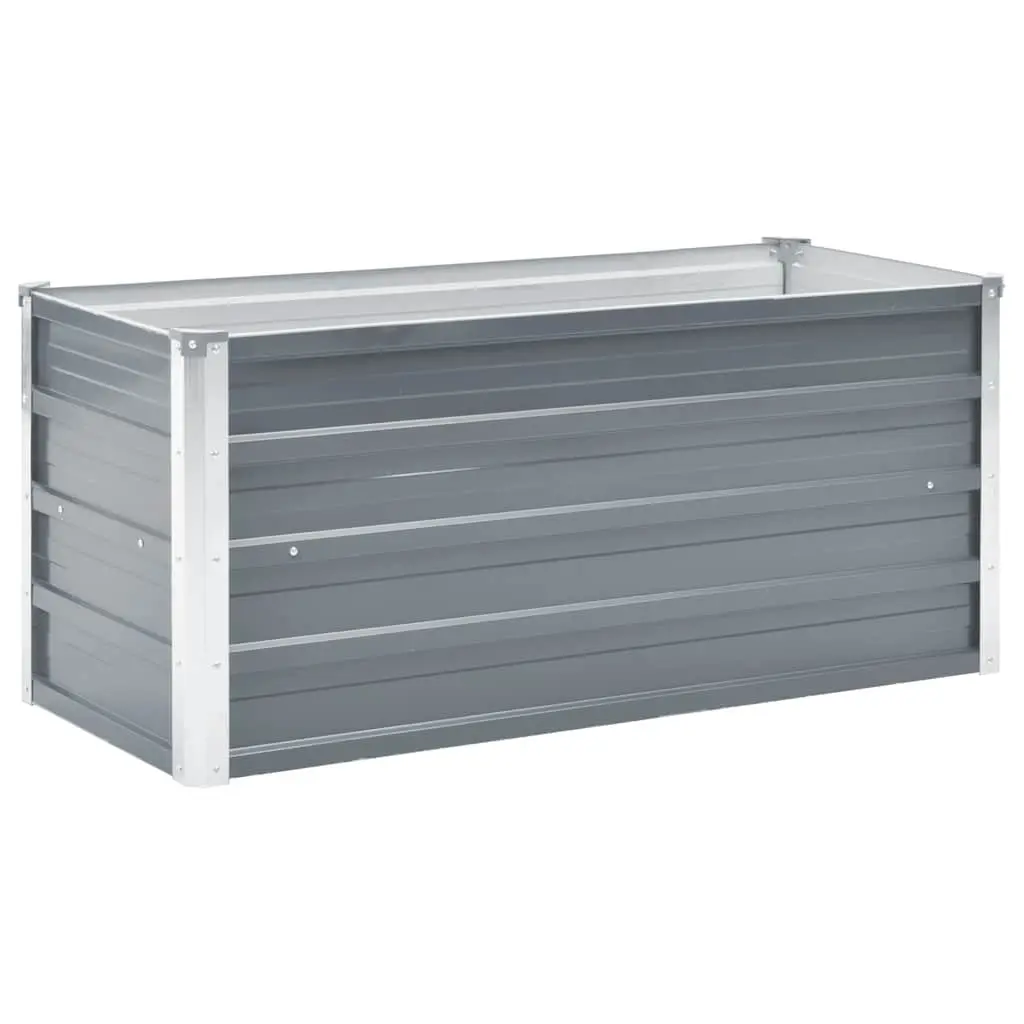 Raised Garden Bed Planter Box Outdoor Vegetable Flower Herb Container 100 x 40 x 45 cm Grey