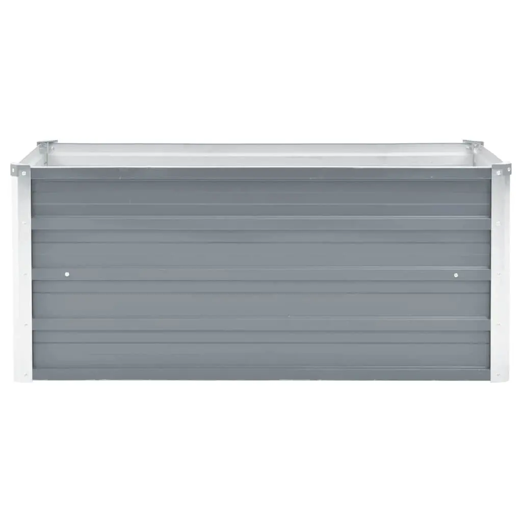 Raised Garden Bed Planter Box Outdoor Vegetable Flower Herb Container 100 x 40 x 45 cm Grey