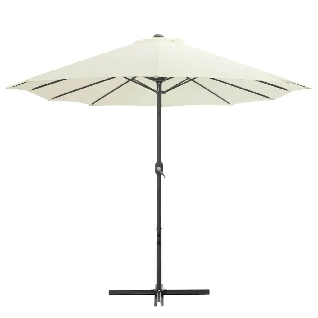 Garden Parasol Sun Shade 460x270cm Beige Outdoor Umbrella