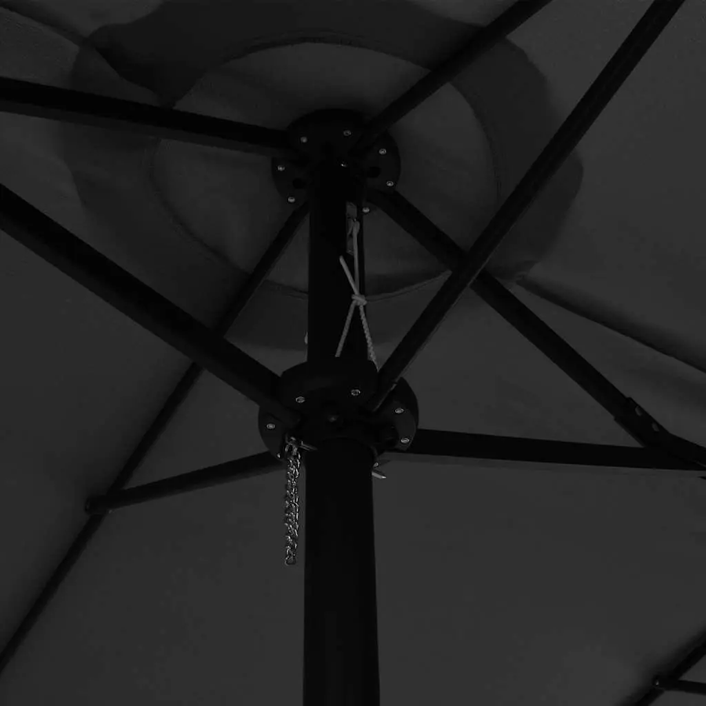Garden Parasol Outdoor Sunshade 460x270cm Crank Anthracite