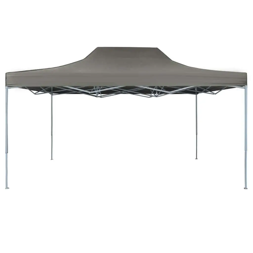 Pop-Up Canopy Tent Outdoor 3x4.5m Anthracite Foldable Gazebo for Parties and Events