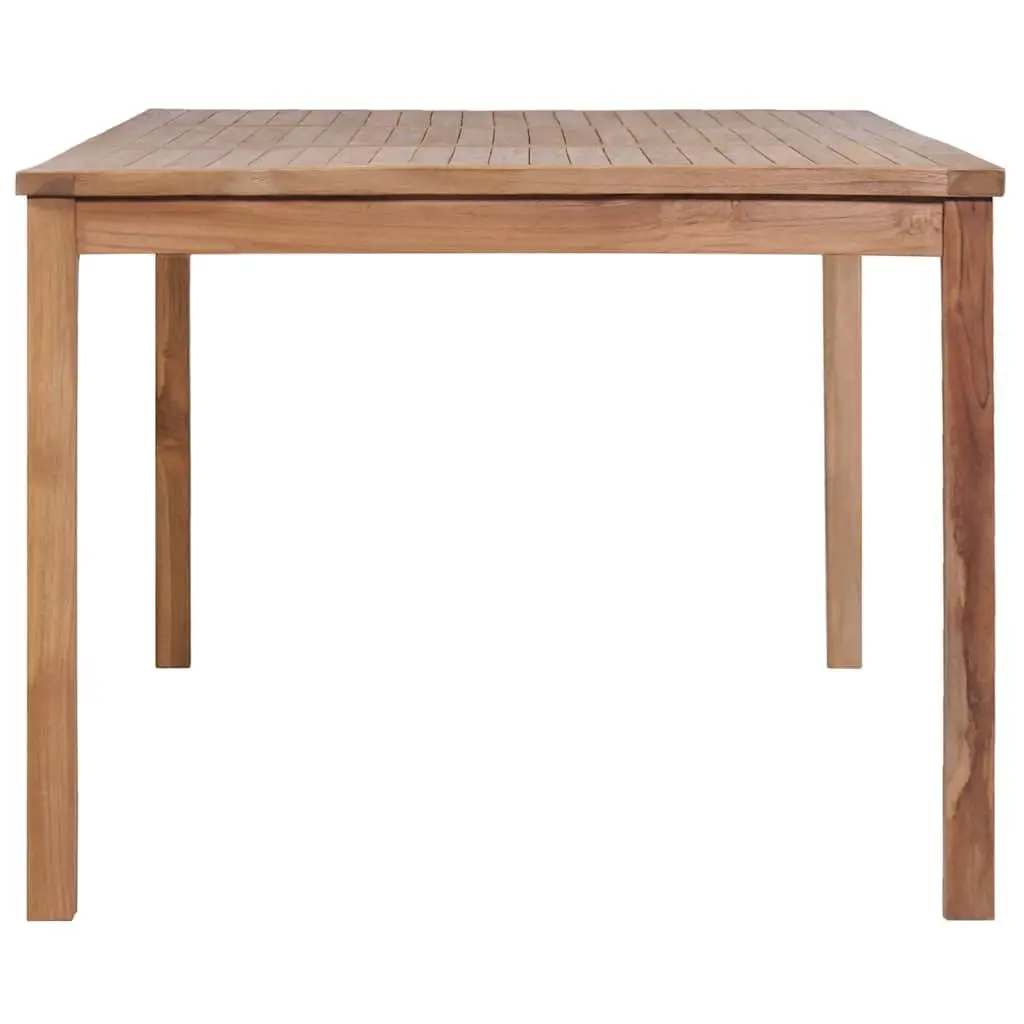 Garden Dining Table 200x100x77cm Solid Teak Wood Outdoor Patio Furniture Brown