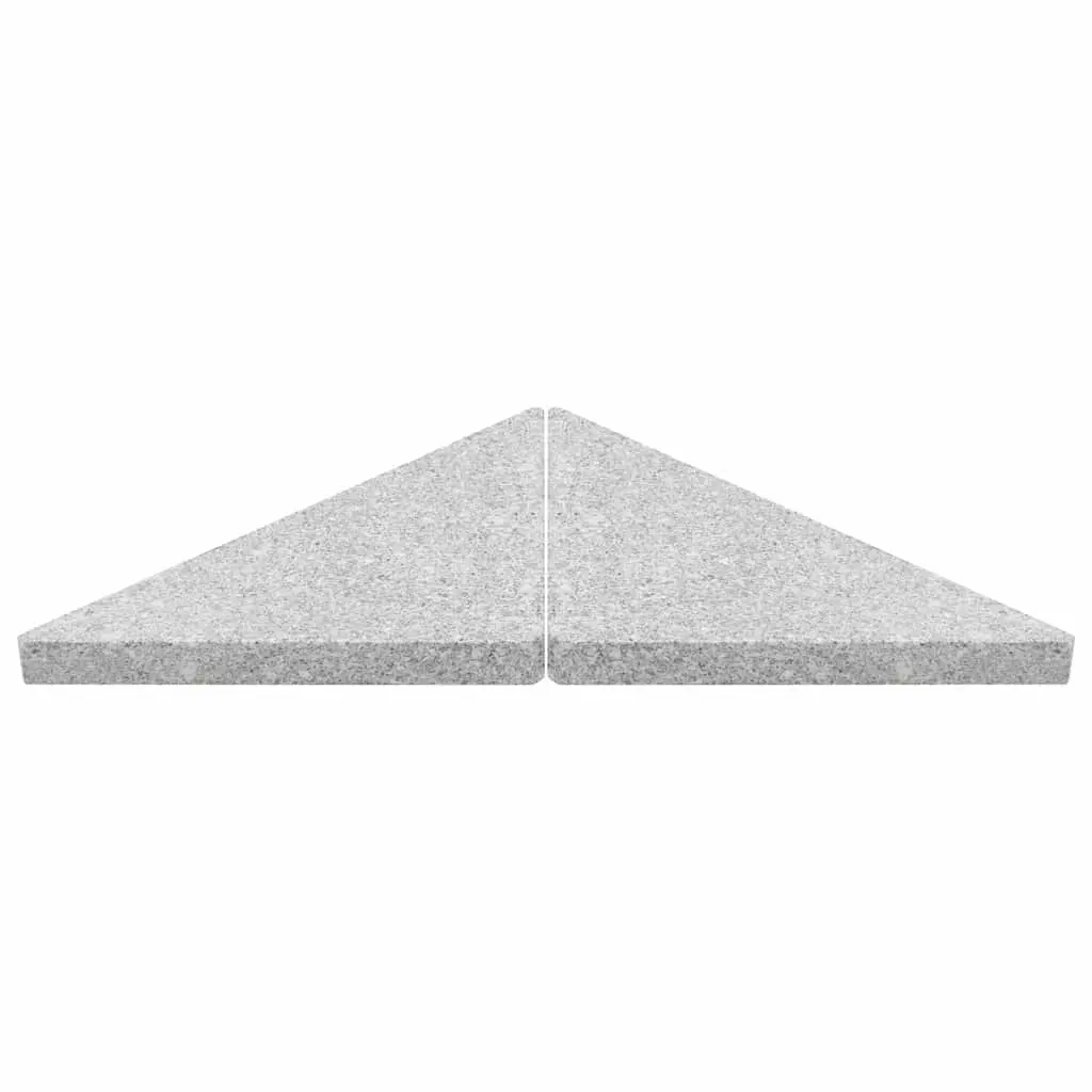 Granite Weight Plate Outdoor Parasol Stabilizer Triangular Grey