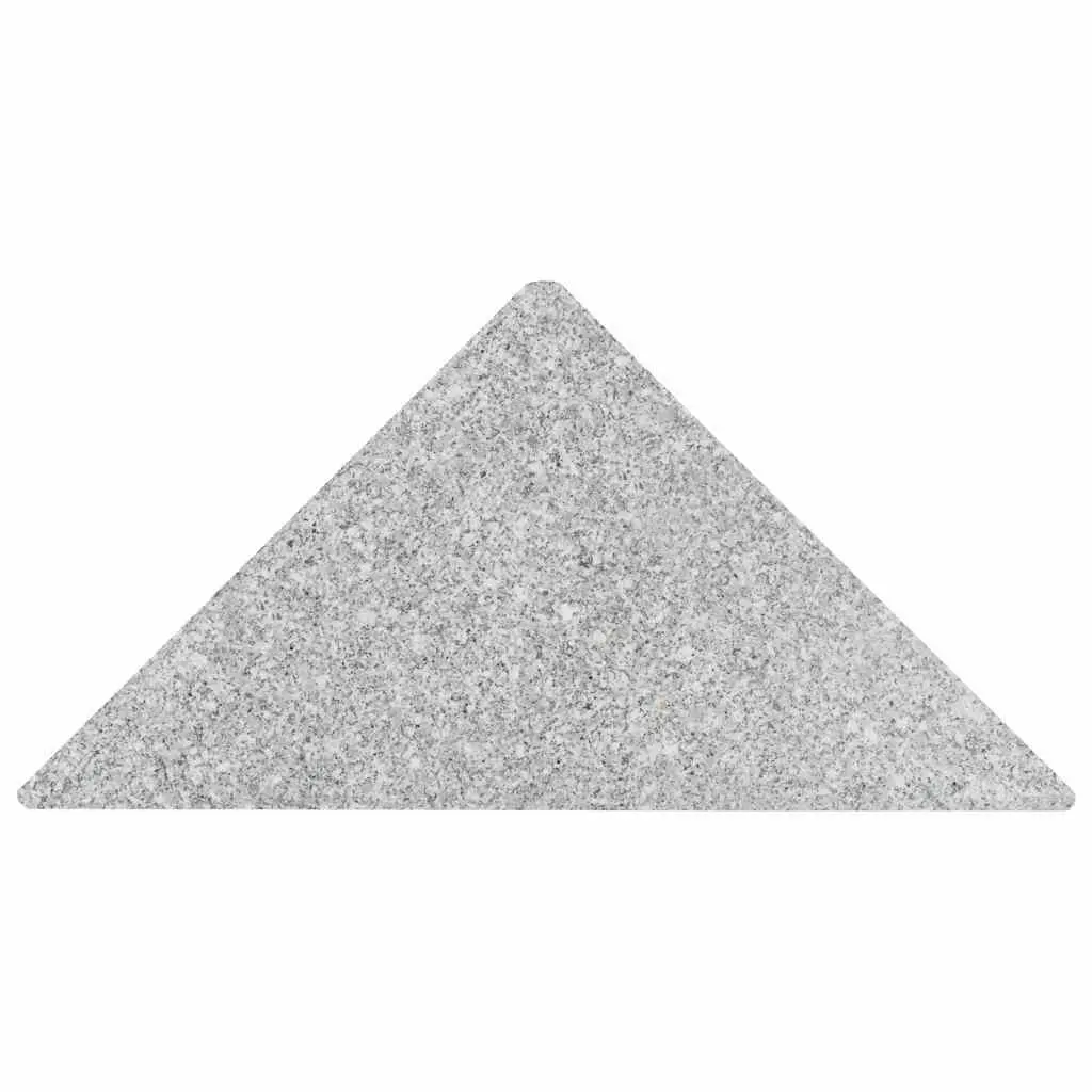 Granite Weight Plate Outdoor Parasol Stabilizer Triangular Grey