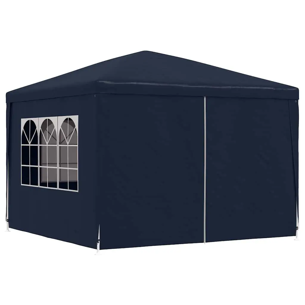 Party Tent Outdoor Canopy 3x3m Blue Gazebo Shelter with Door Panels