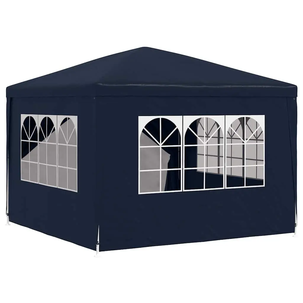 Party Tent Outdoor Canopy 3x3m Blue Gazebo Shelter with Door Panels