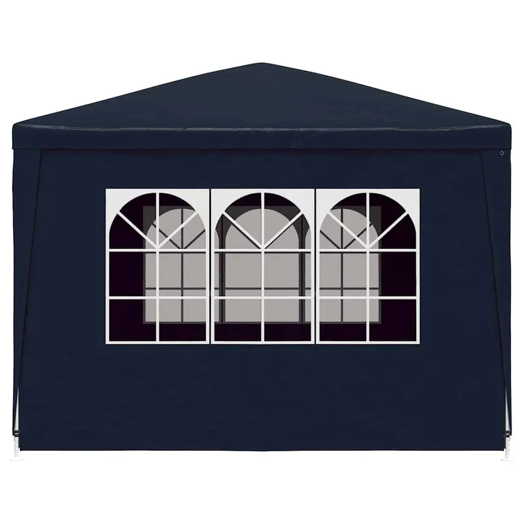 Party Tent Outdoor Canopy 3x3m Blue Gazebo Shelter with Door Panels