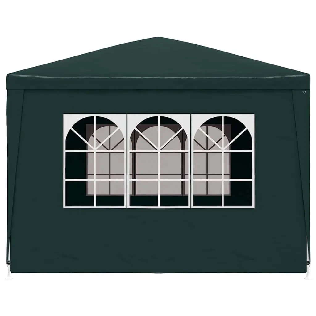 Party Tent Outdoor Canopy 3x3m Green with Panels Door Windows