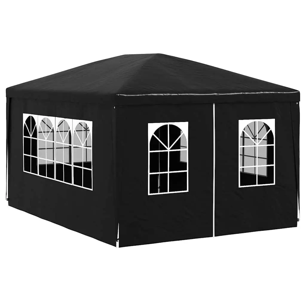 Party Tent Outdoor Canopy 3x4 m Anthracite Garden Gazebo with Side Panels