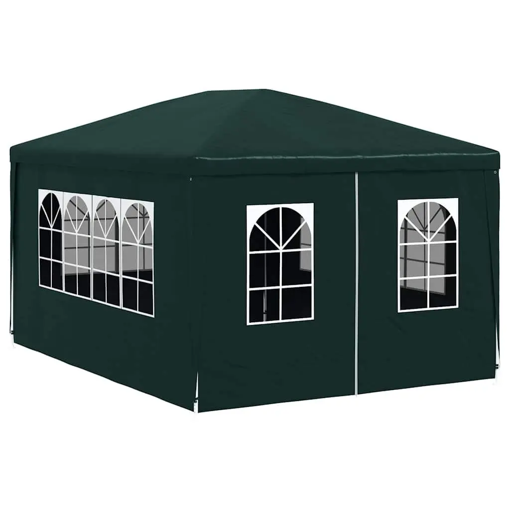 Green 3x4 m Party Tent with Sidewalls