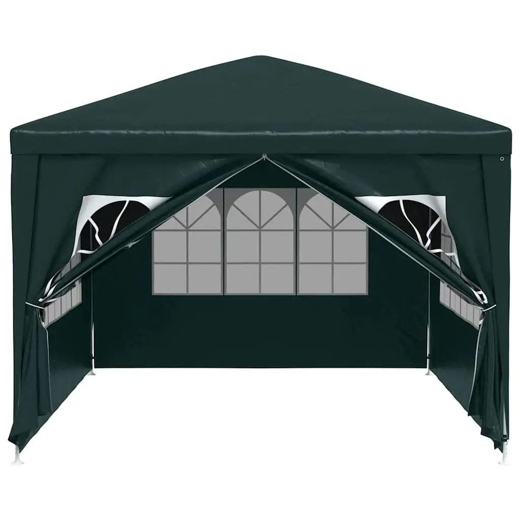 Green 3x4 m Party Tent with Sidewalls