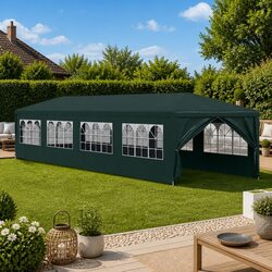 Reliable 3x12m Green Party Tent for Outdoor Use